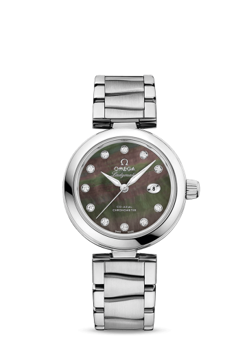 Omega LadyMatic Co-Axial 34 Stainless Steel / Brown MOP / Bracelet